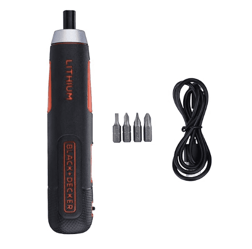 Electric Cordless Screwdriver with E-Clutch 4V 6.35mm Li-ion