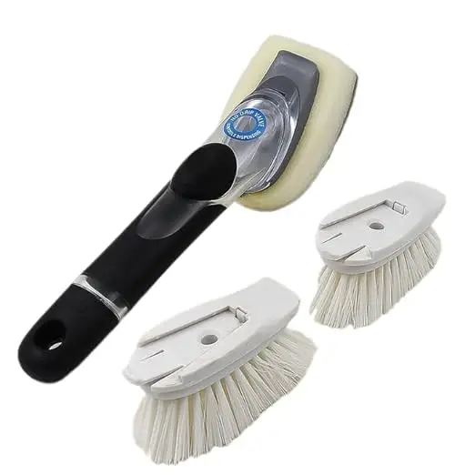 Multipurpose Cleaning Brush, Utensil & Dish Scrubber with Soap Dispenser,