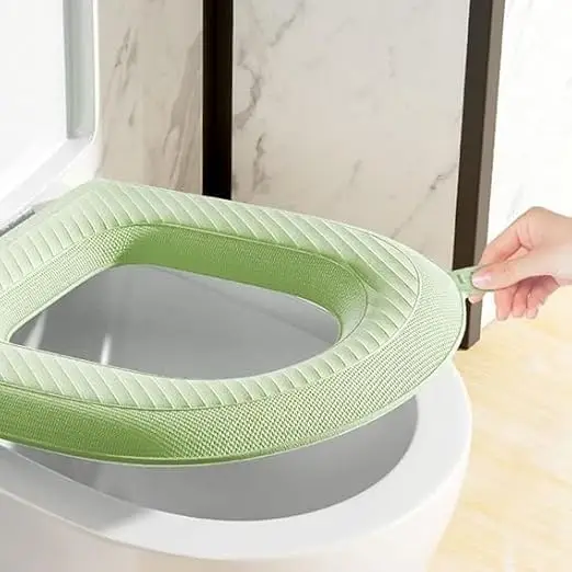 Toilet Seat Cover Pads, Waterproof EVA Cushion with Handle - Image 3