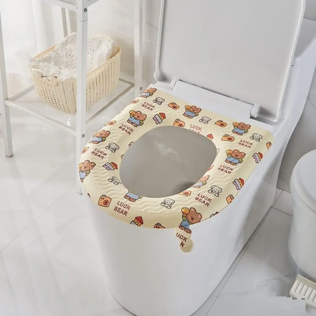Toilet Seat Cover Pads, Waterproof EVA Cushion with Handle