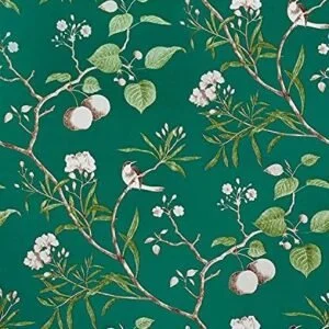 Waterproof Floral Wallpaper Removable Wall Sticker for Living Room Hall